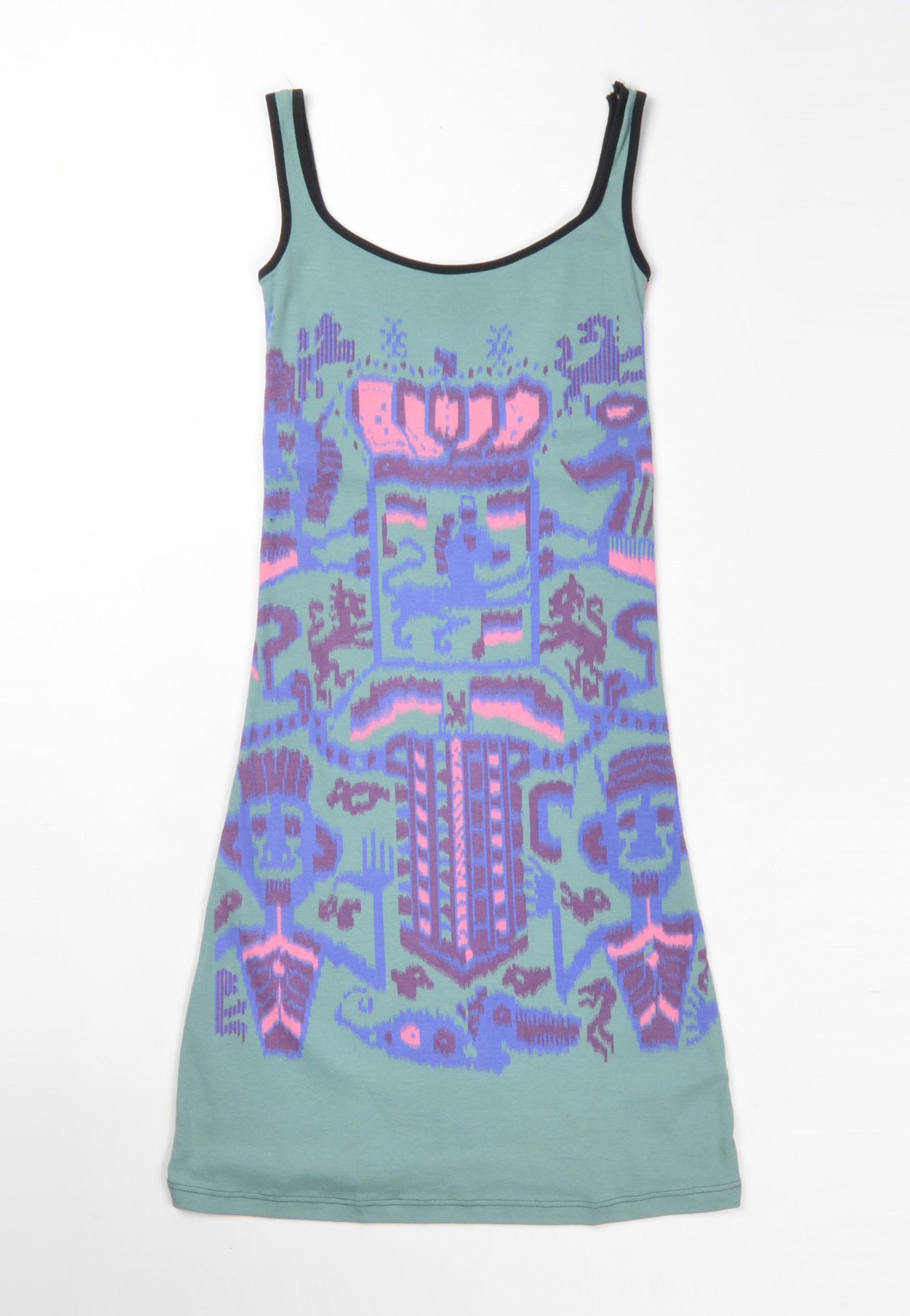 Custo Barcelona Vintage Custo Barcelona Y2K Printed Bodycon Dress Size S / US 4 / IT 40 - 4 Thumbnail