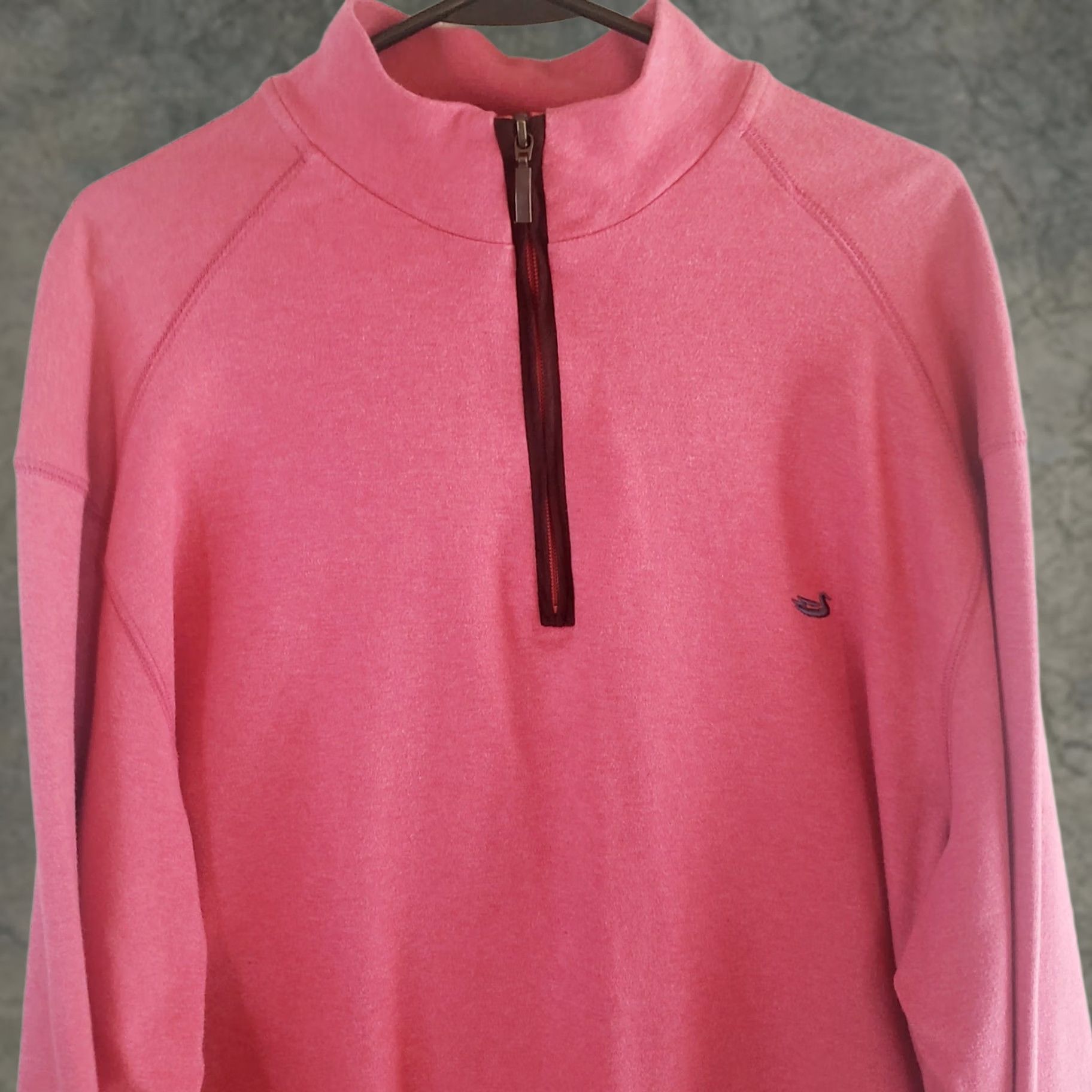 Pinko Southern Marsh Sweater Mens L Dark Pink 1/4 Zip Pullover Outdoor Golf Shirt Size US L / EU 52-54 / 3 - 1 Thumbnail