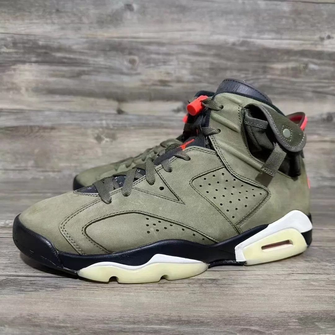Travis Scott Travis Scott x Air Jordan 6 Olive US 45 Size US 12 / EU 45 - 1 Thumbnail