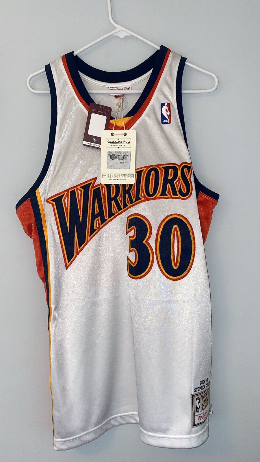 steph curry mitchell and ness jersey