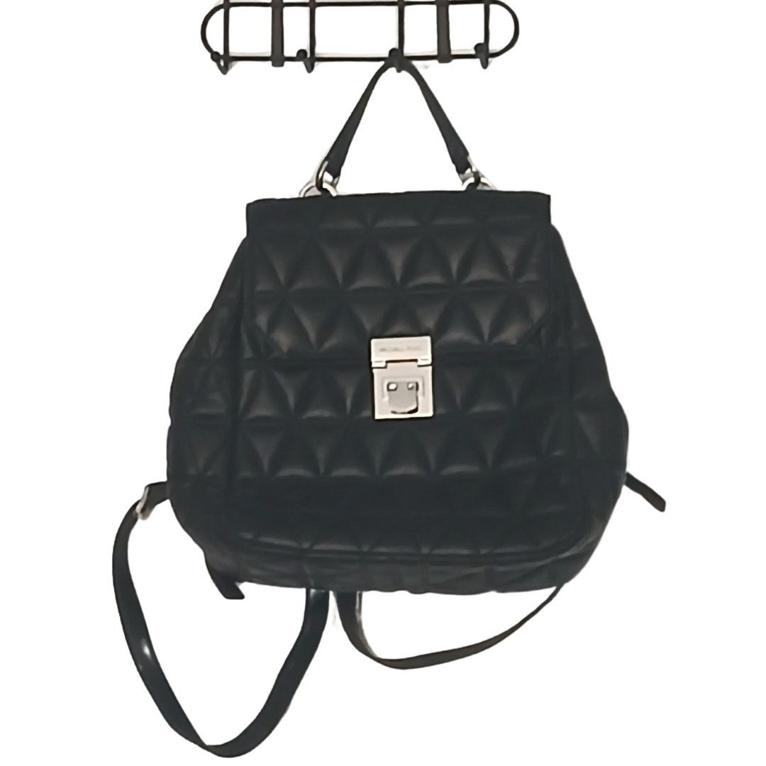 Michael Kors NEW Michael Michael Kors Vivianne Black Leather Backpack Grailed