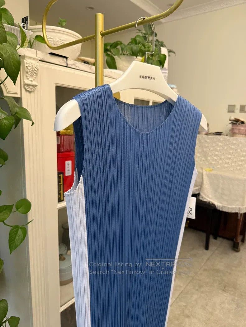 Issey Miyake Issey Miyake Light Purple Bamboo Joint Dress Size M / US 6-8 / IT 42-44 - 2 Thumbnail