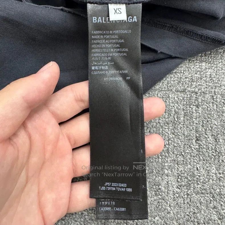 Balenciaga Balenciaga Tape Logo Short Sleeve Tee. Size US XS / EU 42 / 0 - 3 Thumbnail