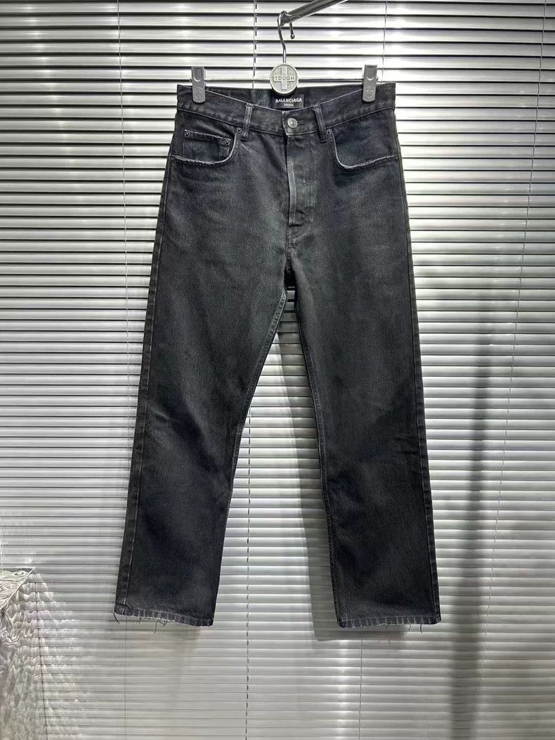 Balenciaga Balenciaga Distressed Black Gray Jeans - dmc Size US 29 - 1 Thumbnail