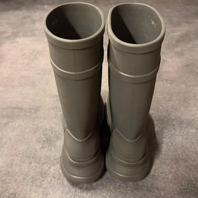 Balenciaga Balenciaga Crocs Gray Mid Calf Rain Boots-2505 Size US 7 / EU 40 - 3 Thumbnail