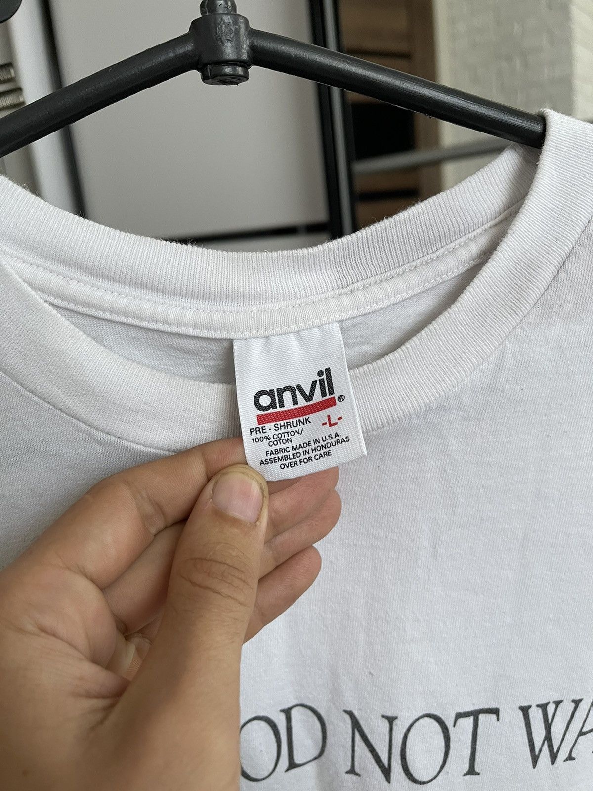 Other Make Food Not War Vintage USA Long Sleeve T-Shirt Tee 90s Size US L / EU 52-54 / 3 - 12 Thumbnail