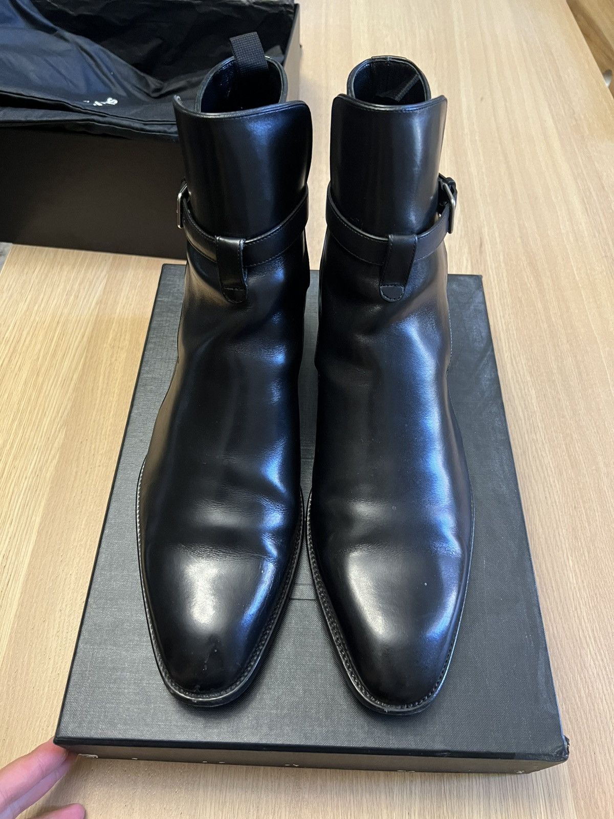 Saint Laurent Paris Saint Laurent Wyatt Black Size 43 Size US 10 / EU 43 - 2 Thumbnail