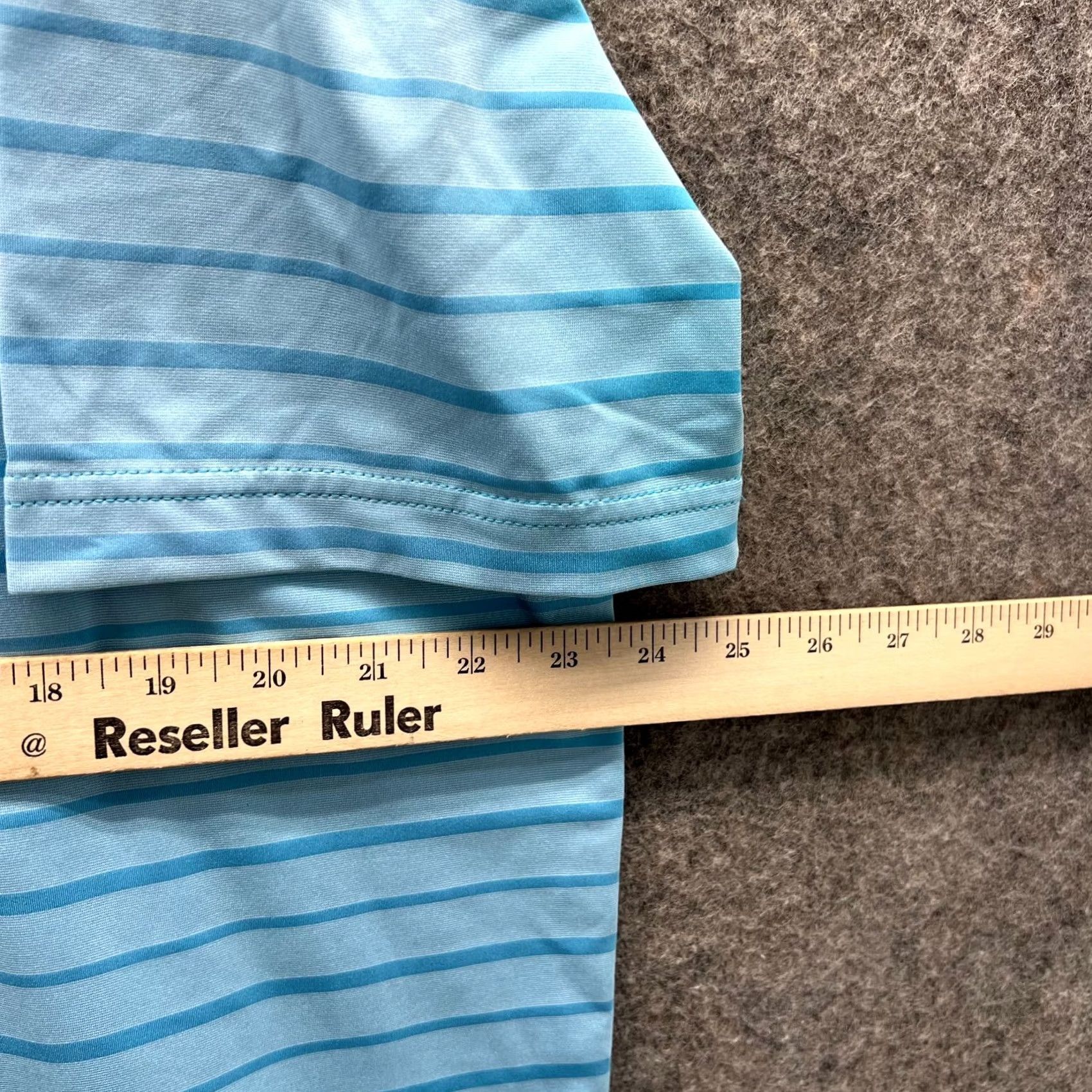 Peter Millar VINTAGE? No — Peter Millar Polo Shirt Men Large Blue Striped Summer Comfort Palm Beach Golf Shirt 48 in Chest Modern? No Size US L / EU 52-54 / 3 - 6 Thumbnail