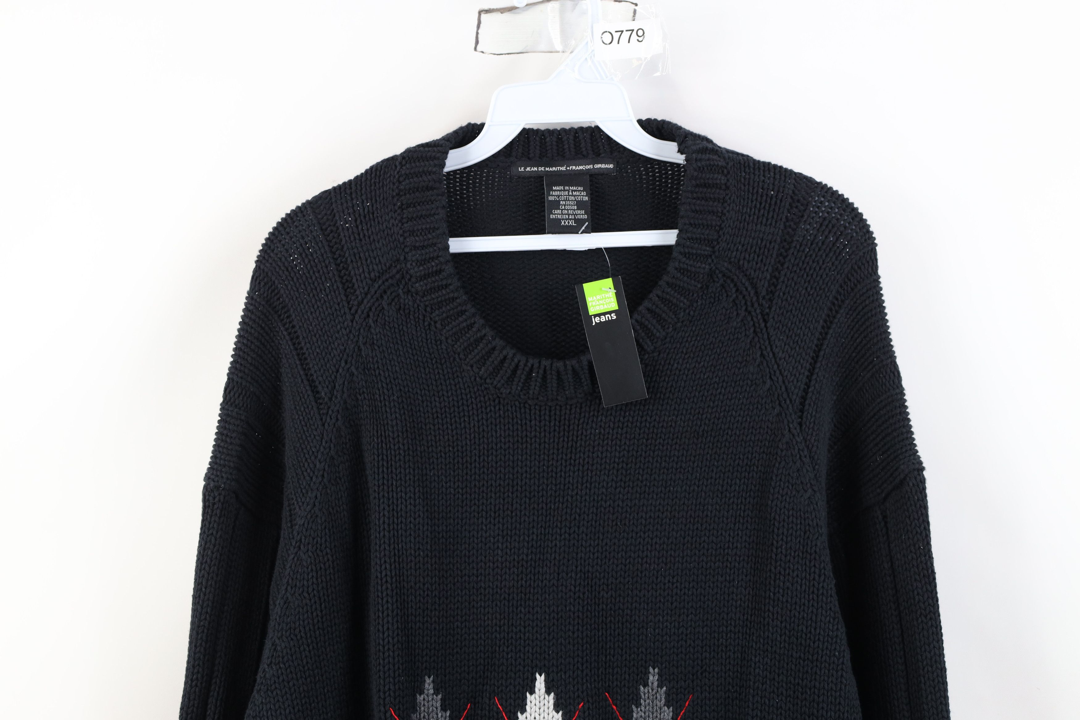 Marithe + Francois Girbaud Deadstock Vintage 90s Marithe Francois Girbaud Sweater Size US XXL / EU 58 / 5 - 2 Thumbnail