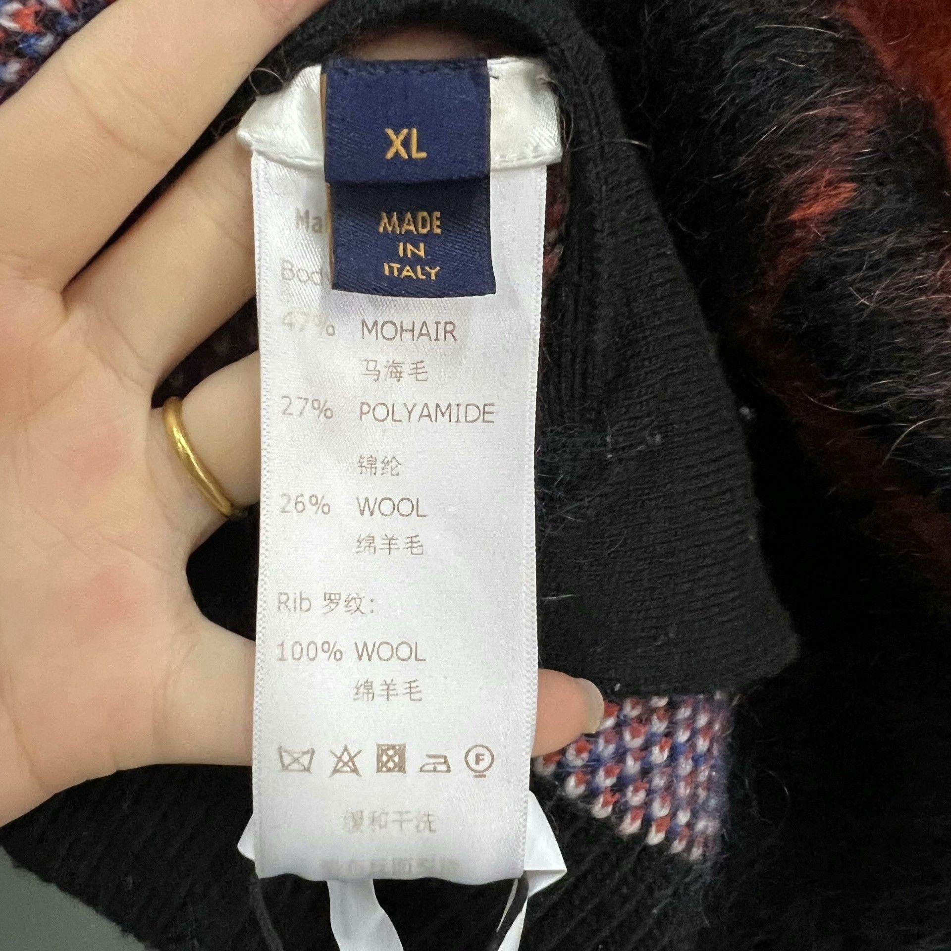Louis Vuitton Louis Vuitton Multi-Color Cashmere Cardigan Size US XL / EU 56 / 4 - 3 Thumbnail