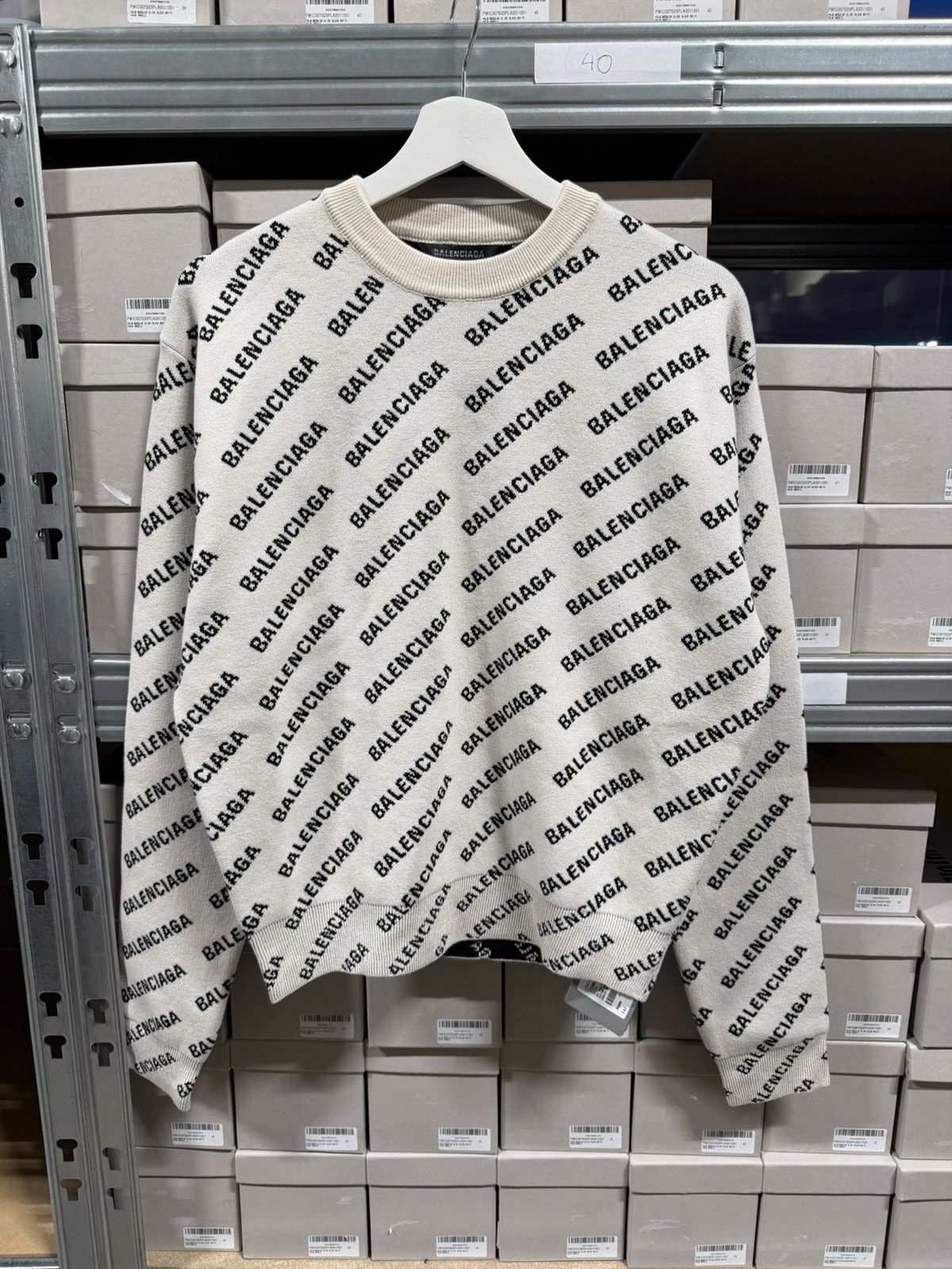 Balenciaga Balenciaga All over sweater NEW 1550$ Size US XS / EU 42 / 0 - 1 Thumbnail