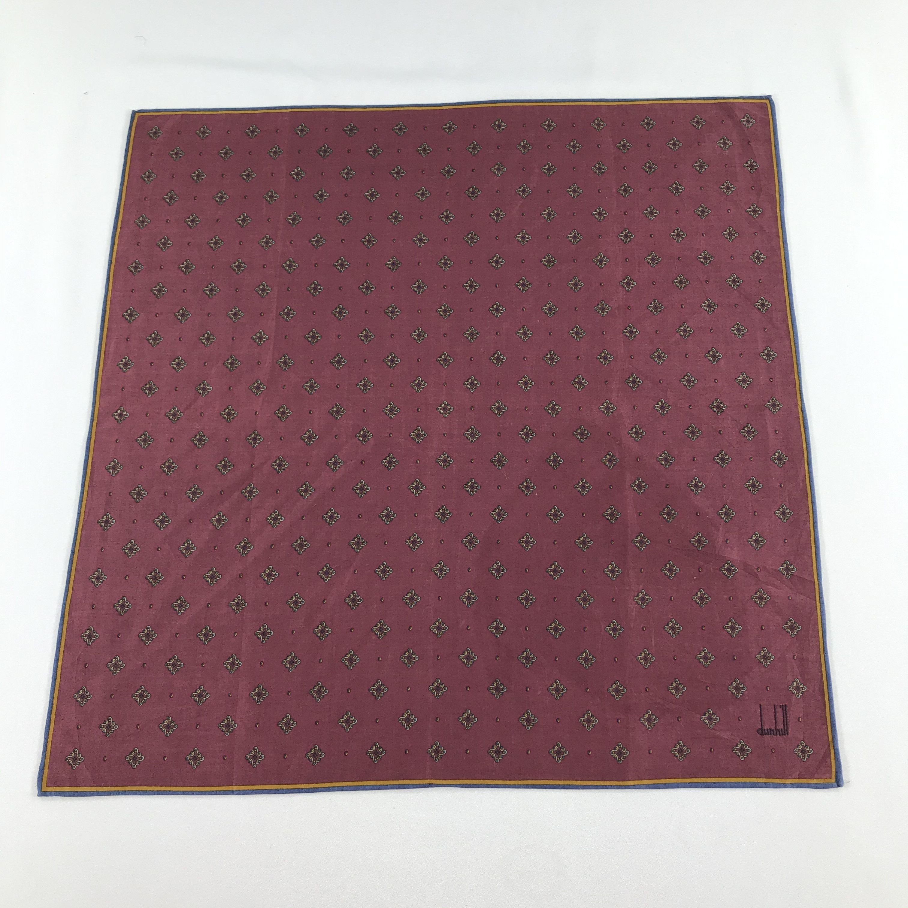 Alfred Dunhill Dunhill Handkerchief Bandana Napkin H674 Size ONE SIZE - 2 Thumbnail