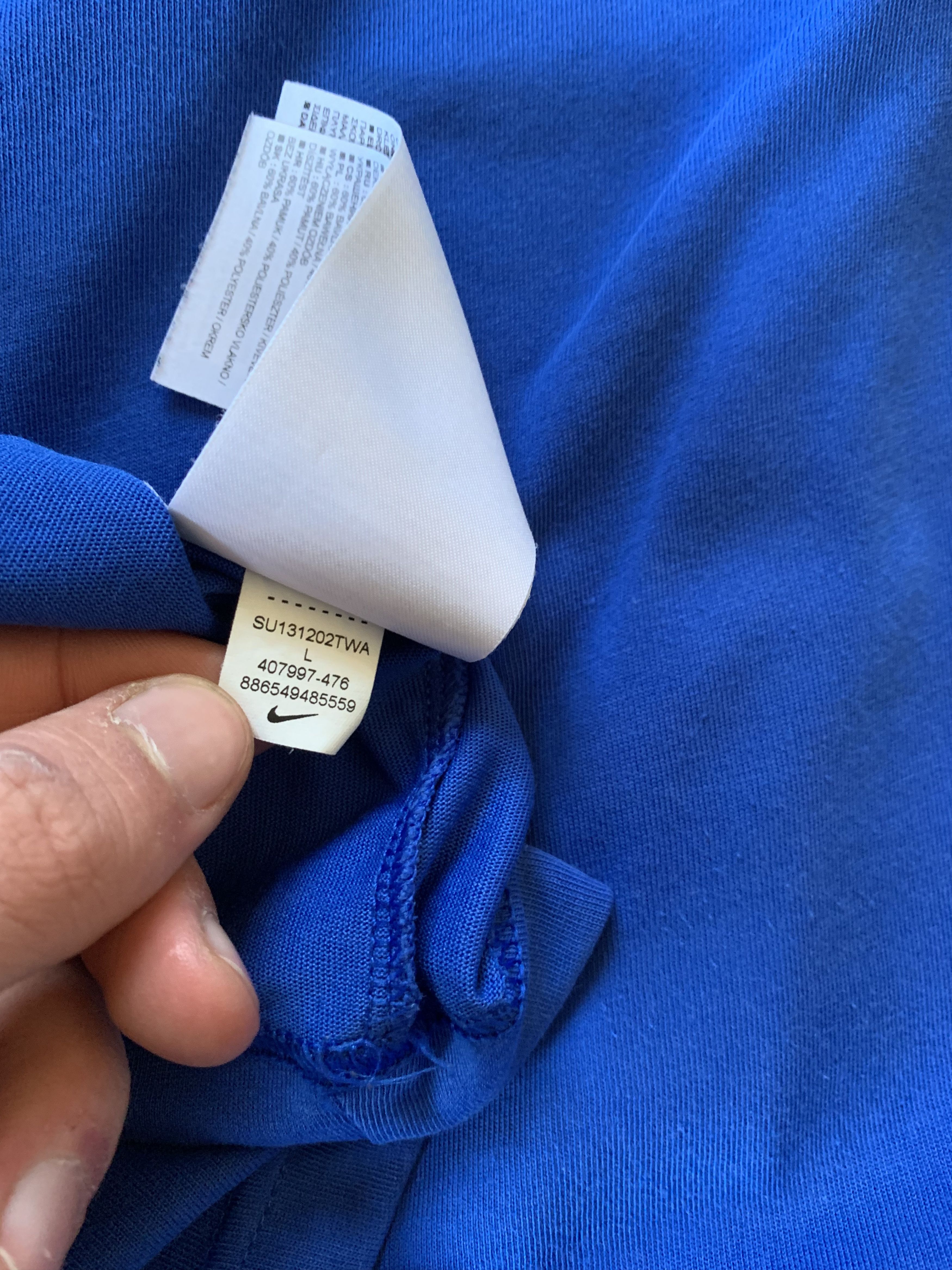 Nike Nike Dri Fit Training Blue T Shirt Size US L / EU 52-54 / 3 - 7 Thumbnail