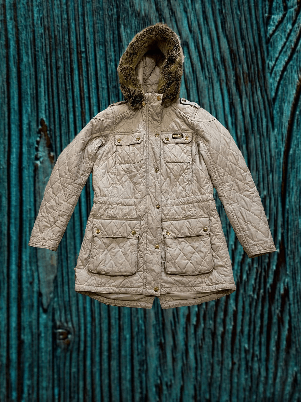 Barbour Y2K Womens Down Jacket Logo Barbour Streetwear Size M / US 6-8 / IT 42-44 - 1 Thumbnail