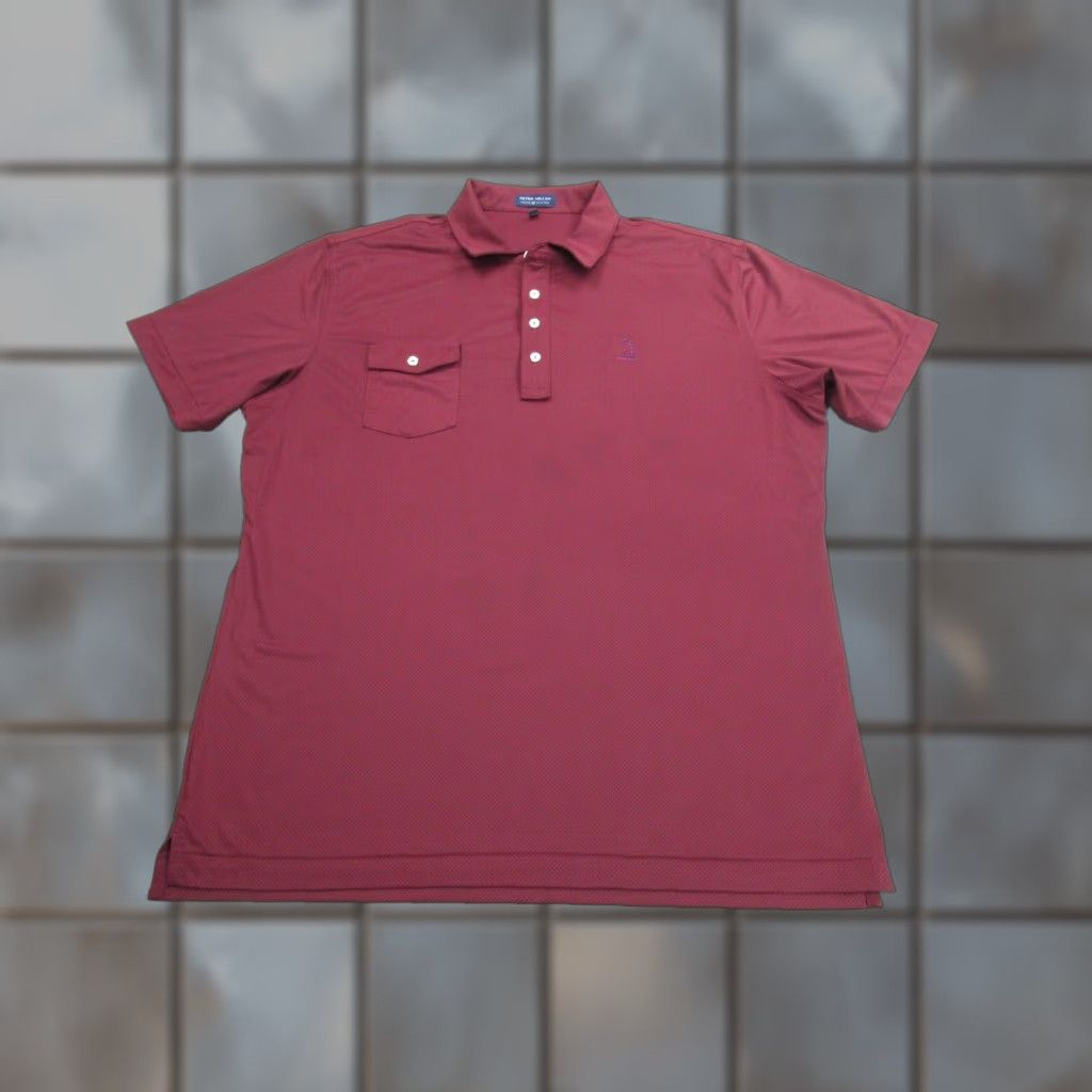 Peter Millar Peter Millar Polo Shirt Mens XL Red Polka Dot Crown Crafted Golf Adult Spots Embroidered Logo Short Sleeve Collared Easy Care Summer Comfort - Mens Size US XL / EU 56 / 4 - 1 Thumbnail