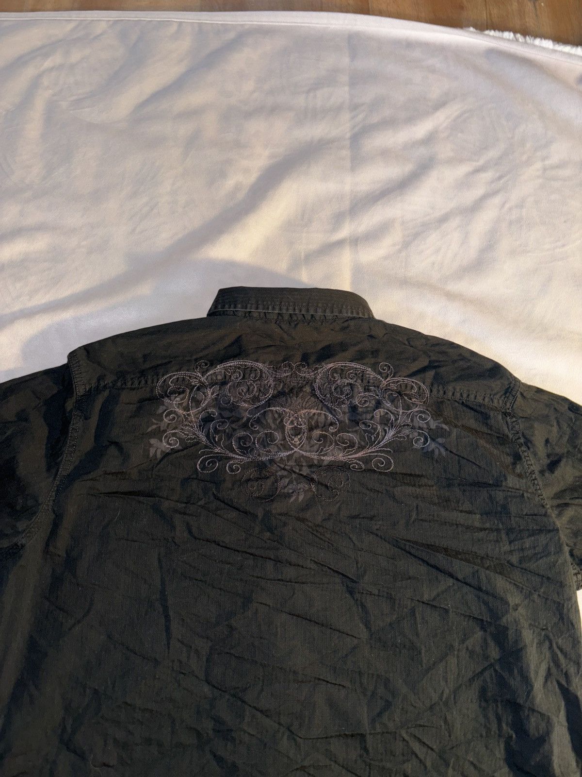 Designer × Vintage Black Y2K vintage button up Size US L / EU 52-54 / 3 - 2 Thumbnail