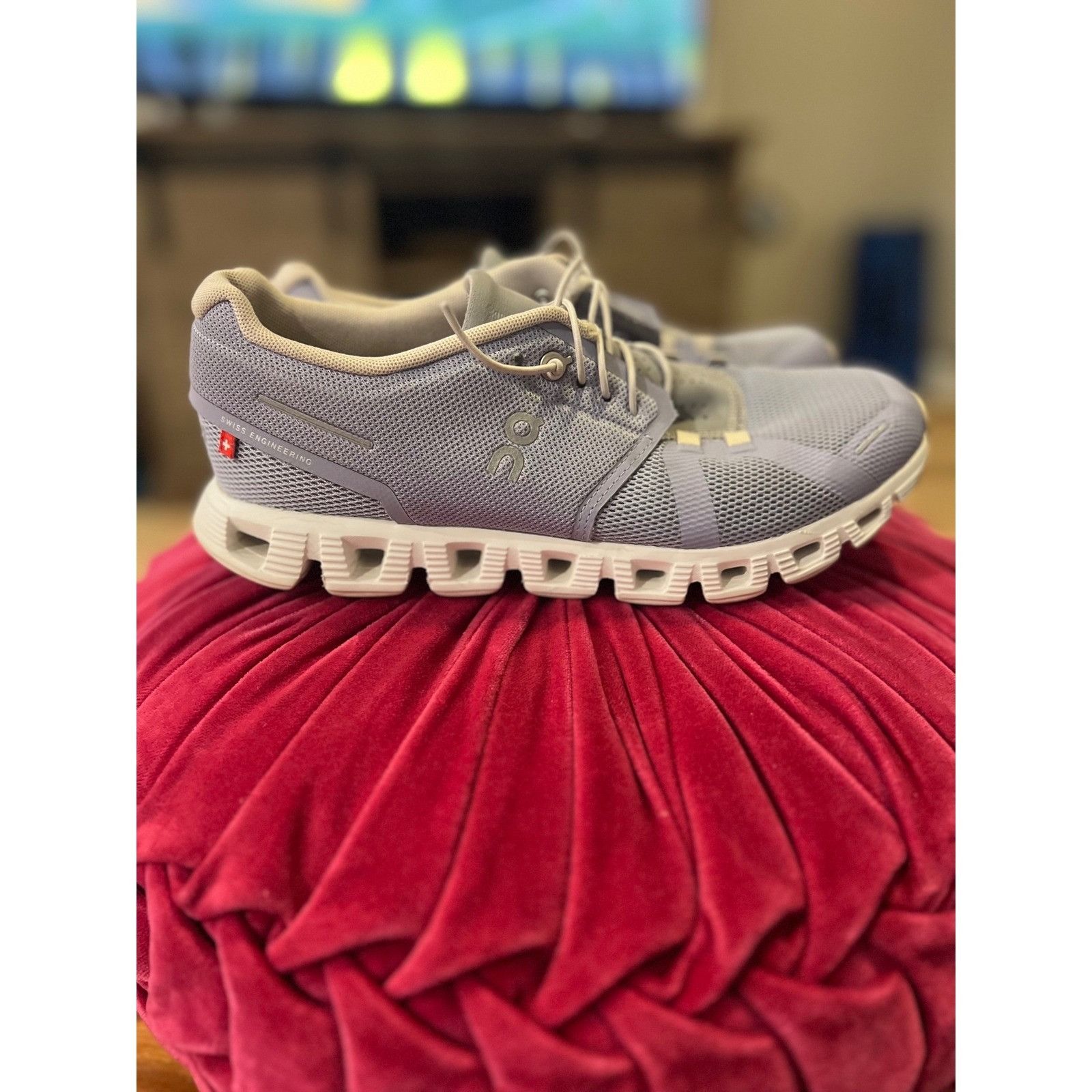 On On Cloud Women's Running Shoes Sneakers Lavender White Comfo Size US 8.5 / IT 38.5 - 2 Thumbnail