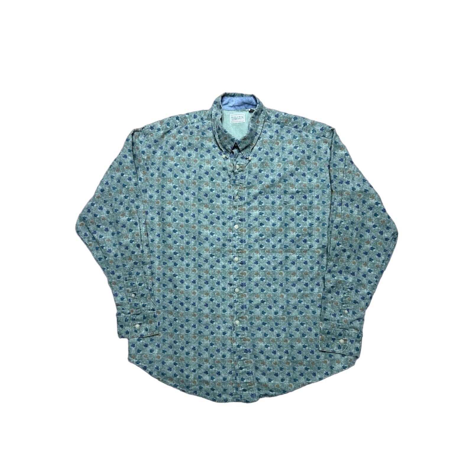 Bugle Boy Bugle Boy Button-Up Shirt Long Sleeve All Over Print Floral Geometric Adult Medium Multicolor Mens Shirt Size US M / EU 48-50 / 2 - 1 Thumbnail
