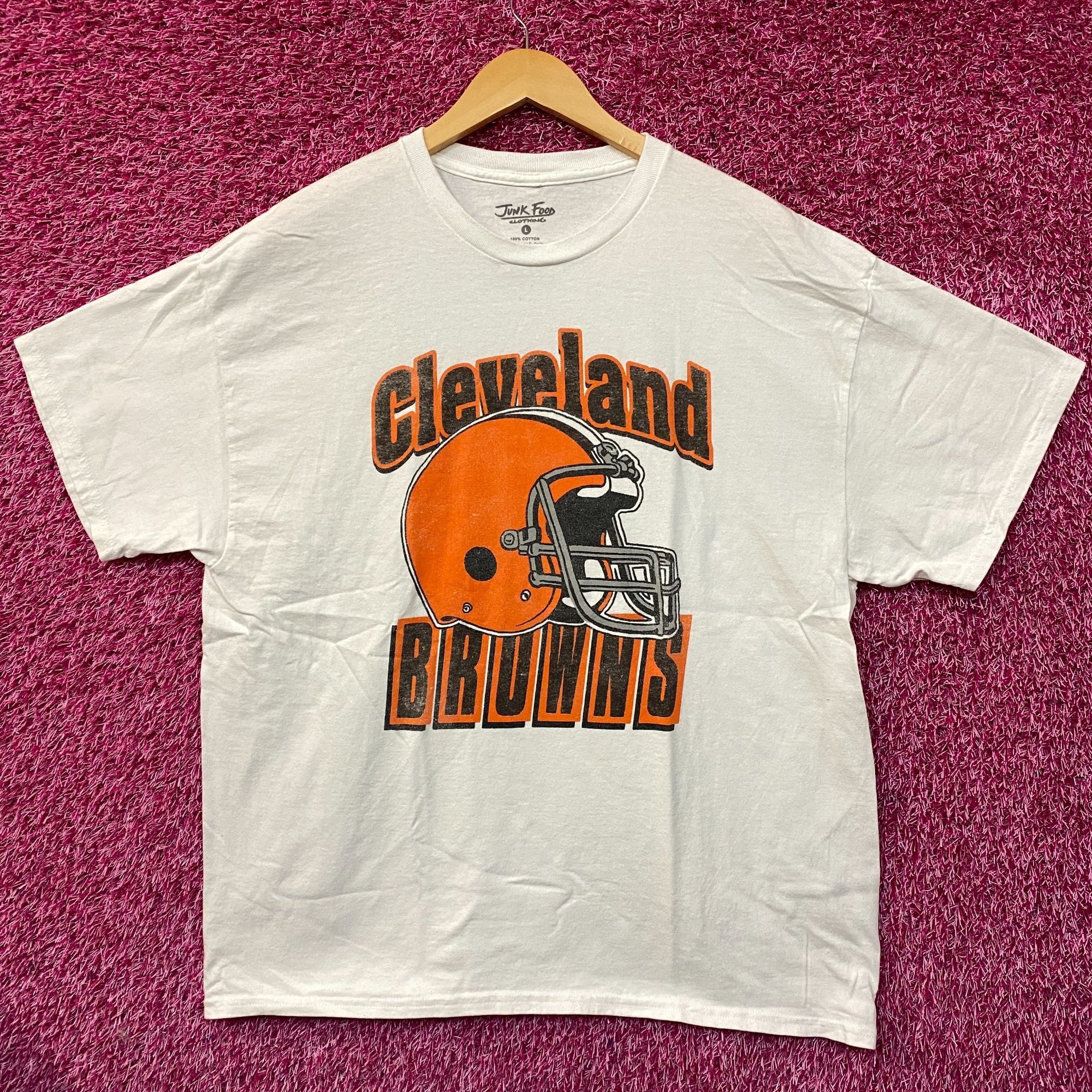 Junk Food Junk Food Clothing NFL Cleveland Browns Throwback Helmet T-S Size US L / EU 52-54 / 3 - 1 Thumbnail