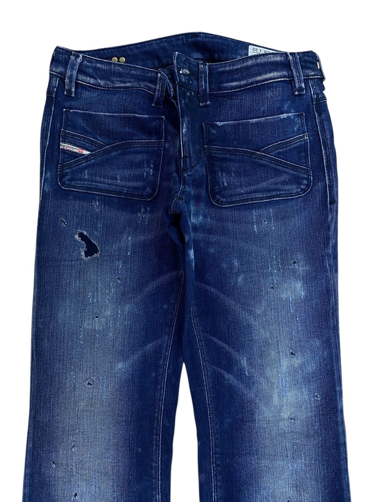 Diesel Diesel Bush Pants Dark Blue Wash Style Straight Cut Jeans Size US 29 - 2 Thumbnail
