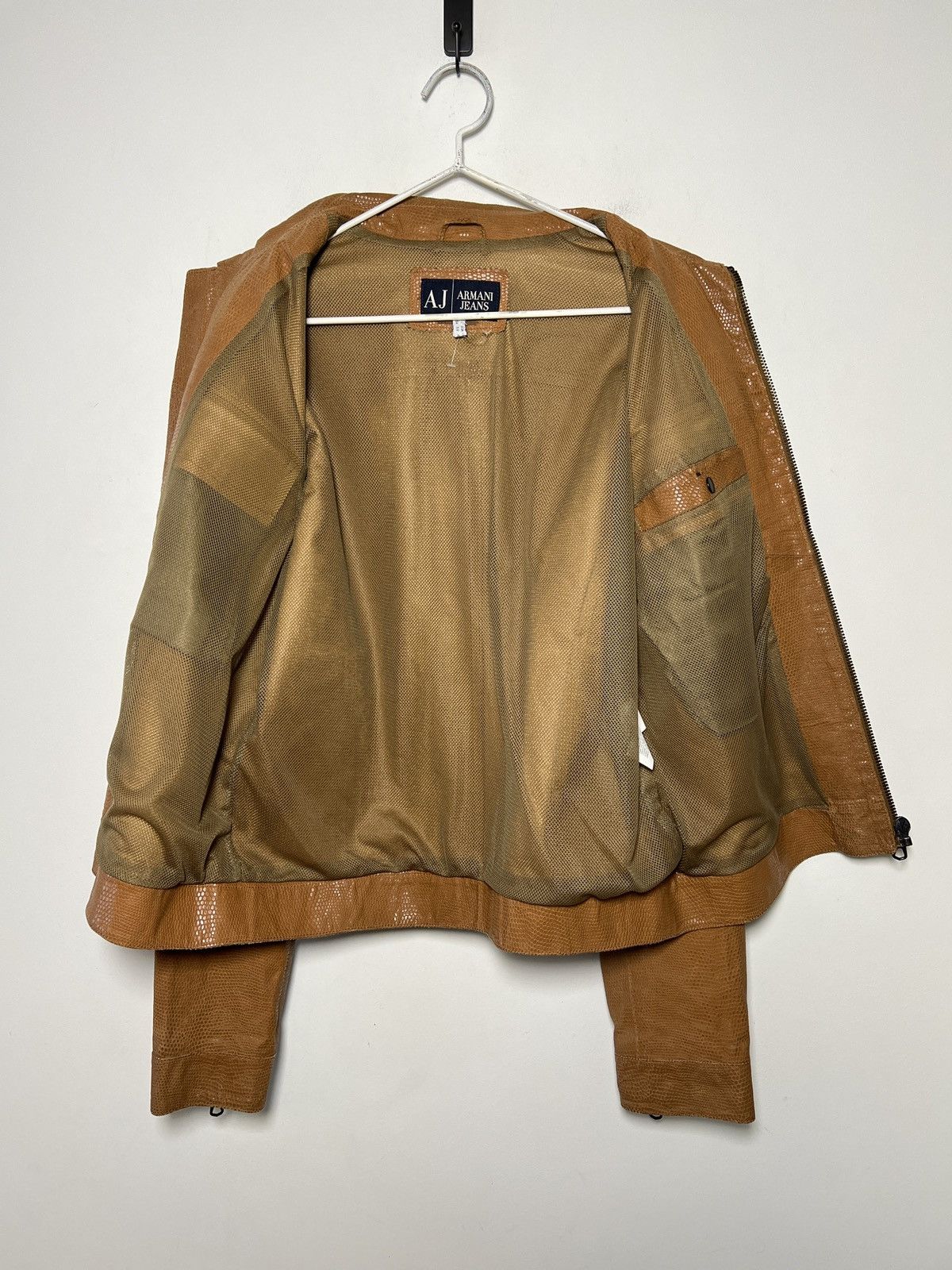 Vintage Armani Jeans leather jacket