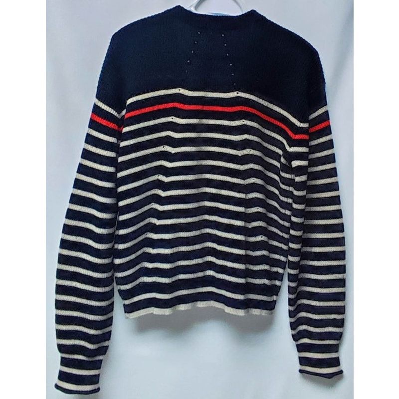 Rag & Bone Rag & Bone Striped Cardigan Cotton-Cashmere Pointelle Size M Size M / US 6-8 / IT 42-44 - 2 Thumbnail