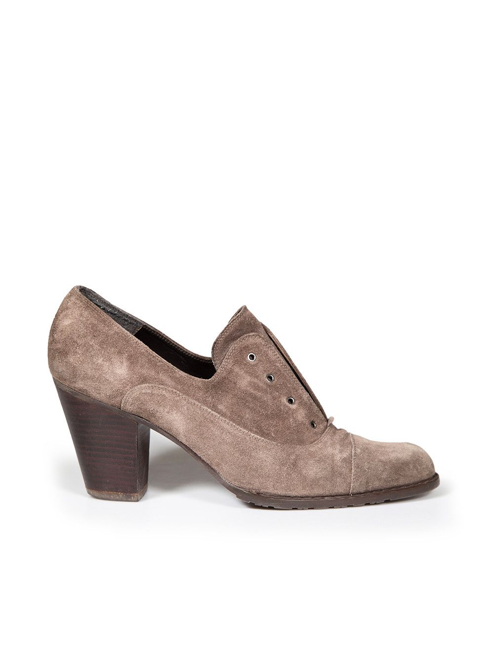 image of Stuart Weitzman Brown Suede Heel Shoes, Women's (Size 10)