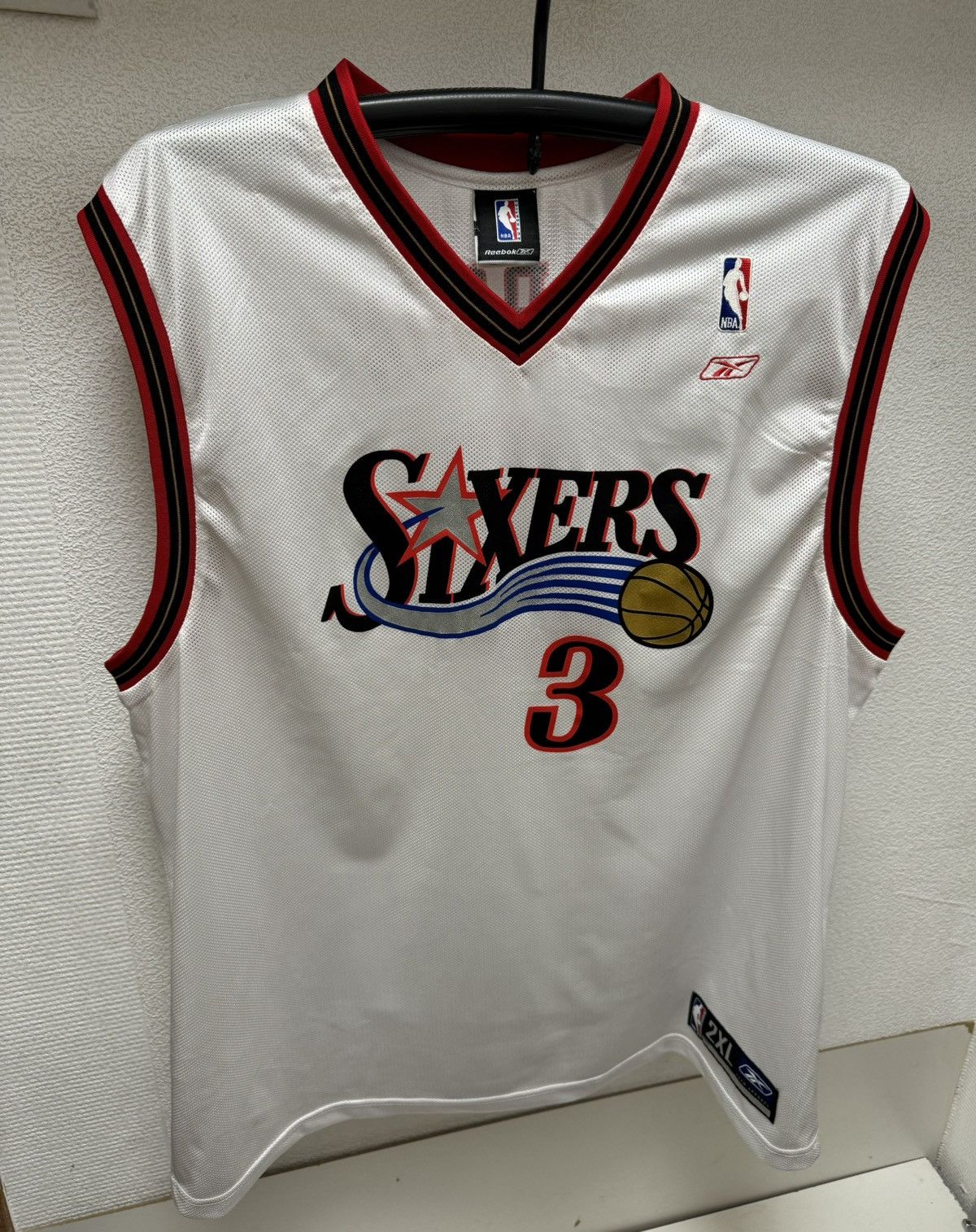 Reebok Iverson 3 reebok Philadelphia sixers nba vintage jersey 2xl Size US XXL / EU 58 / 5 - 3 Thumbnail