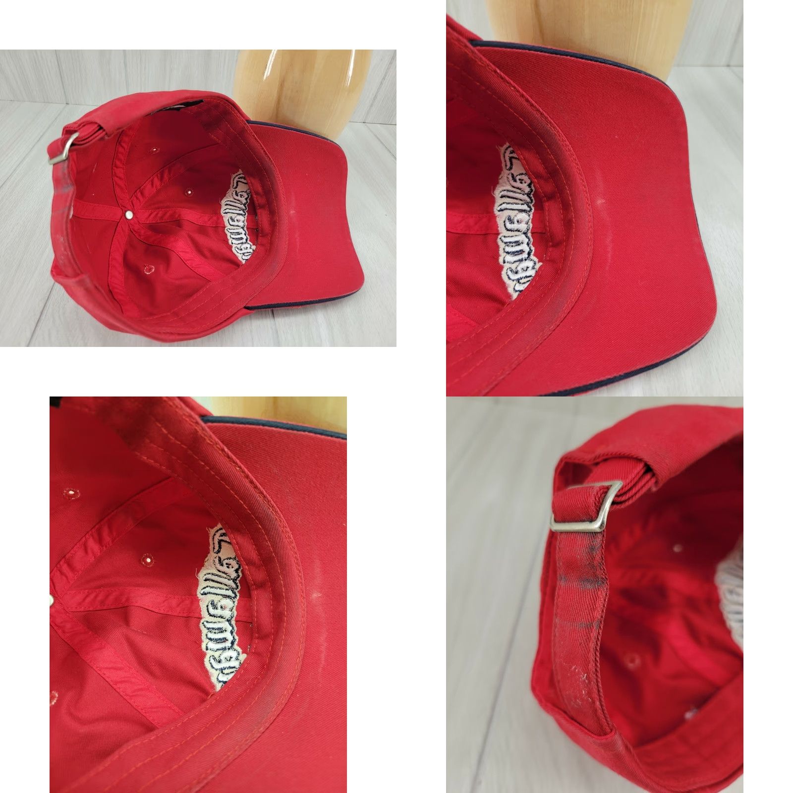 Callaway Callaway Distressed Red Adult Strapback Golf Hat Cap Baseball Cap Men Size ONE SIZE - 8 Thumbnail