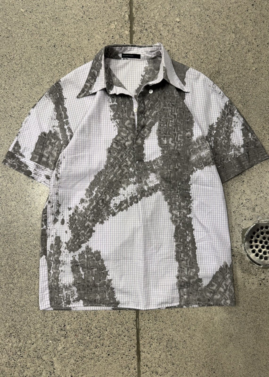 Alexander McQueen SS1997 Alexander McQueen Tire Track Plaid Button Down Piqué Size US M / EU 48-50 / 2 - 1 Thumbnail