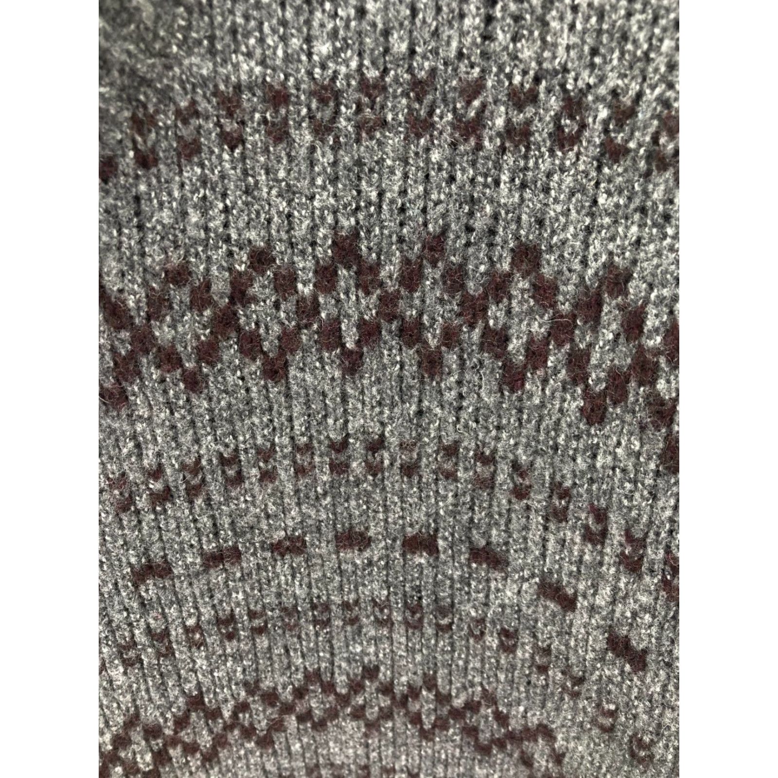 Banana Republic Banana Republic Wool Blend Sweater Mens Large Gray Red Fair Isle Knit Vintage Size US L / EU 52-54 / 3 - 5 Thumbnail