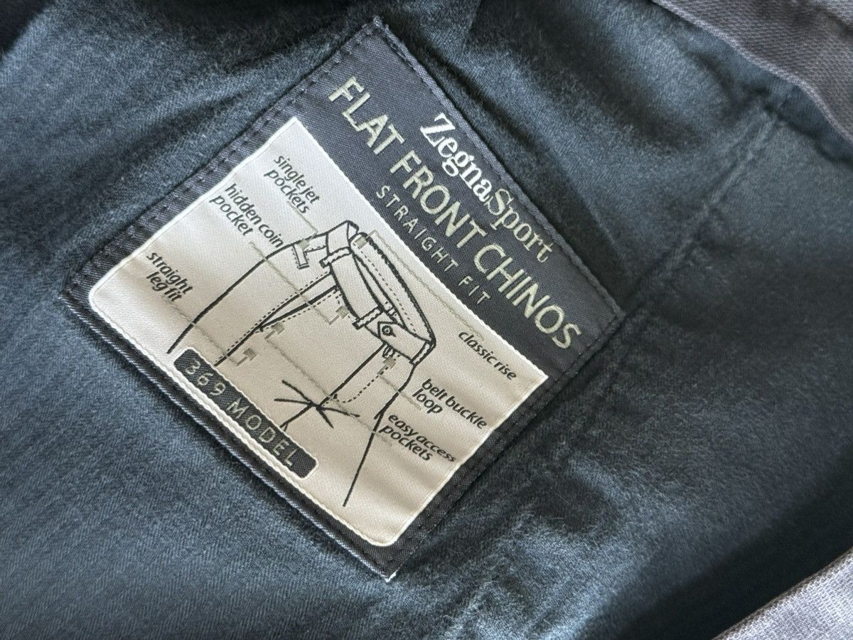 Ermenegildo Zegna × Z Zegna Ermilindo Zegna Sport model 369 Flat Front Chinos Vtg pants Size US 36 / EU 52 - 3 Thumbnail