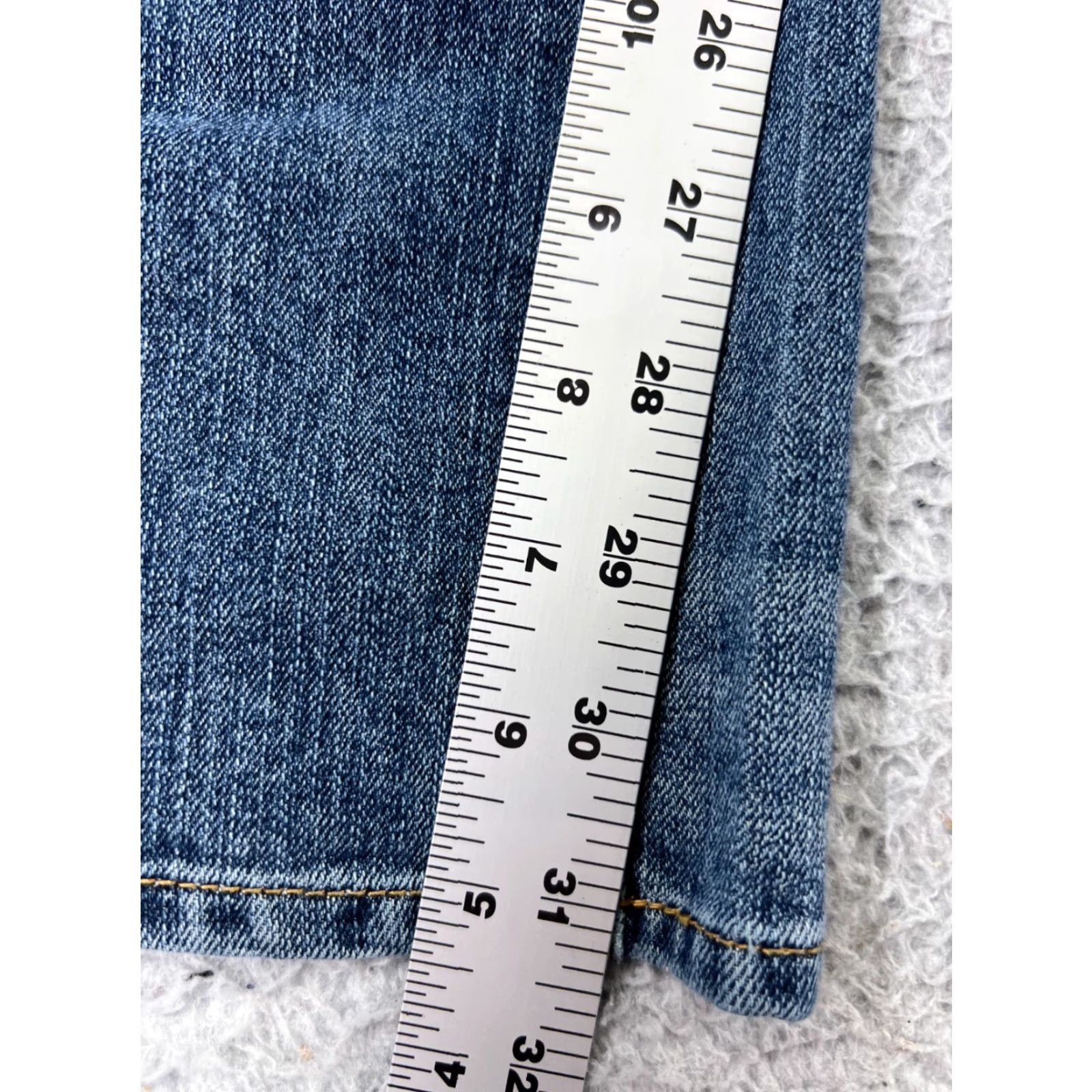 Denime Daisy Fuentes Jeans Womens Bootcut Denim Blue 26x31 Low Rise 4 Cotton 5-Pocket Design Regular Stretch Size 27" / US 4 / IT 40 - 7 Thumbnail