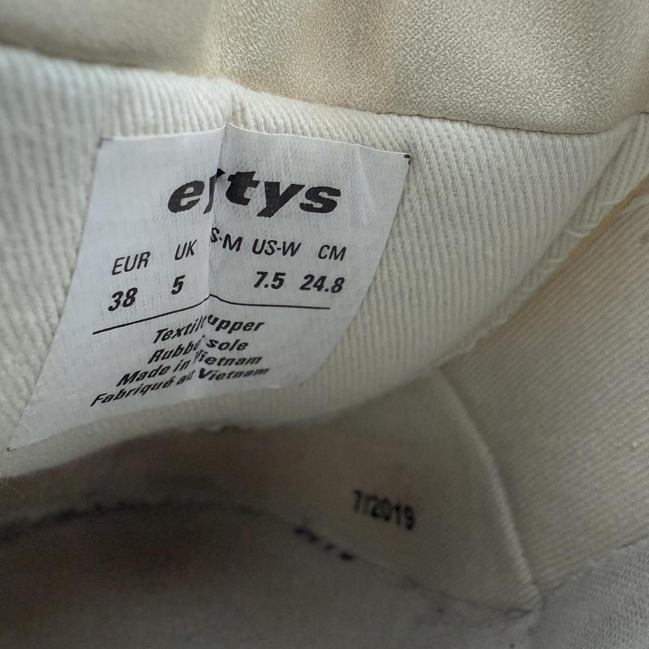Eytys Eytys Angel Canvas Chunky Platform Sneaker Ecru/White Size US 7.5 / IT 37.5 - 6 Thumbnail