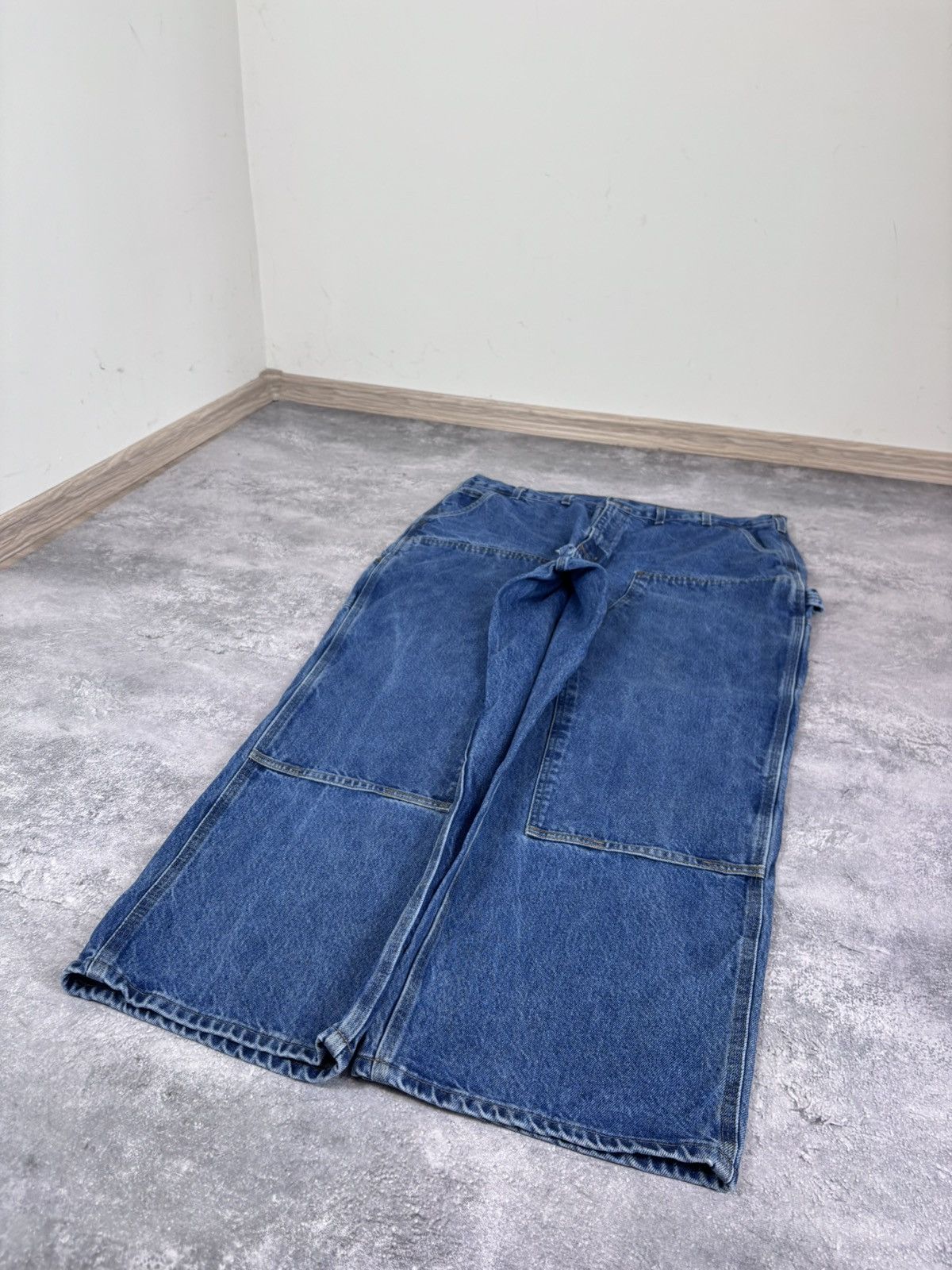 Carhartt Carhartt Men’s Double Knee Denim Jeans Loose Original Fit Size US 44 / EU 60 - 3 Thumbnail