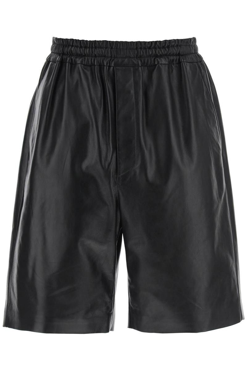 Jil Sander EU46 $4000 Butter Soft Ovine Lamb Leather Runway Shorts SS24 Size US 30 / EU 46 - 15 Thumbnail
