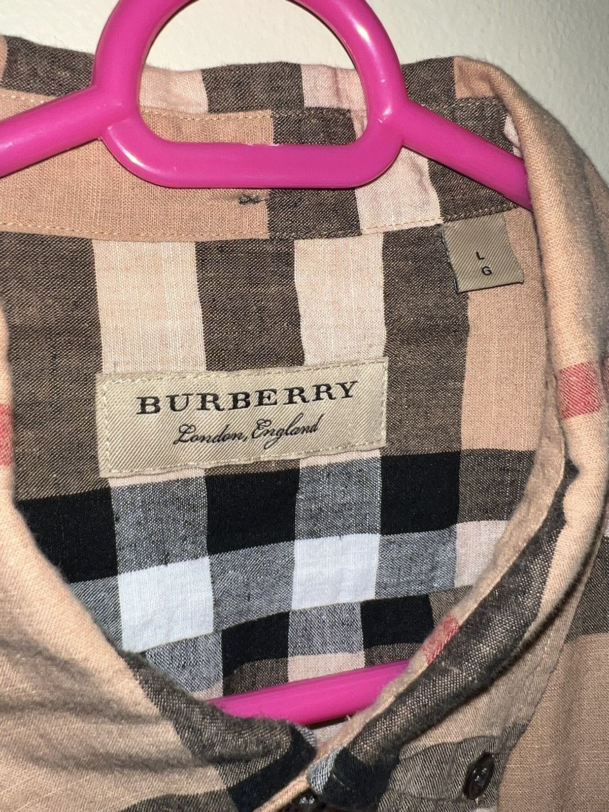 Burberry Burberry plaid short sleeve button up Size US M / EU 48-50 / 2 - 2 Thumbnail