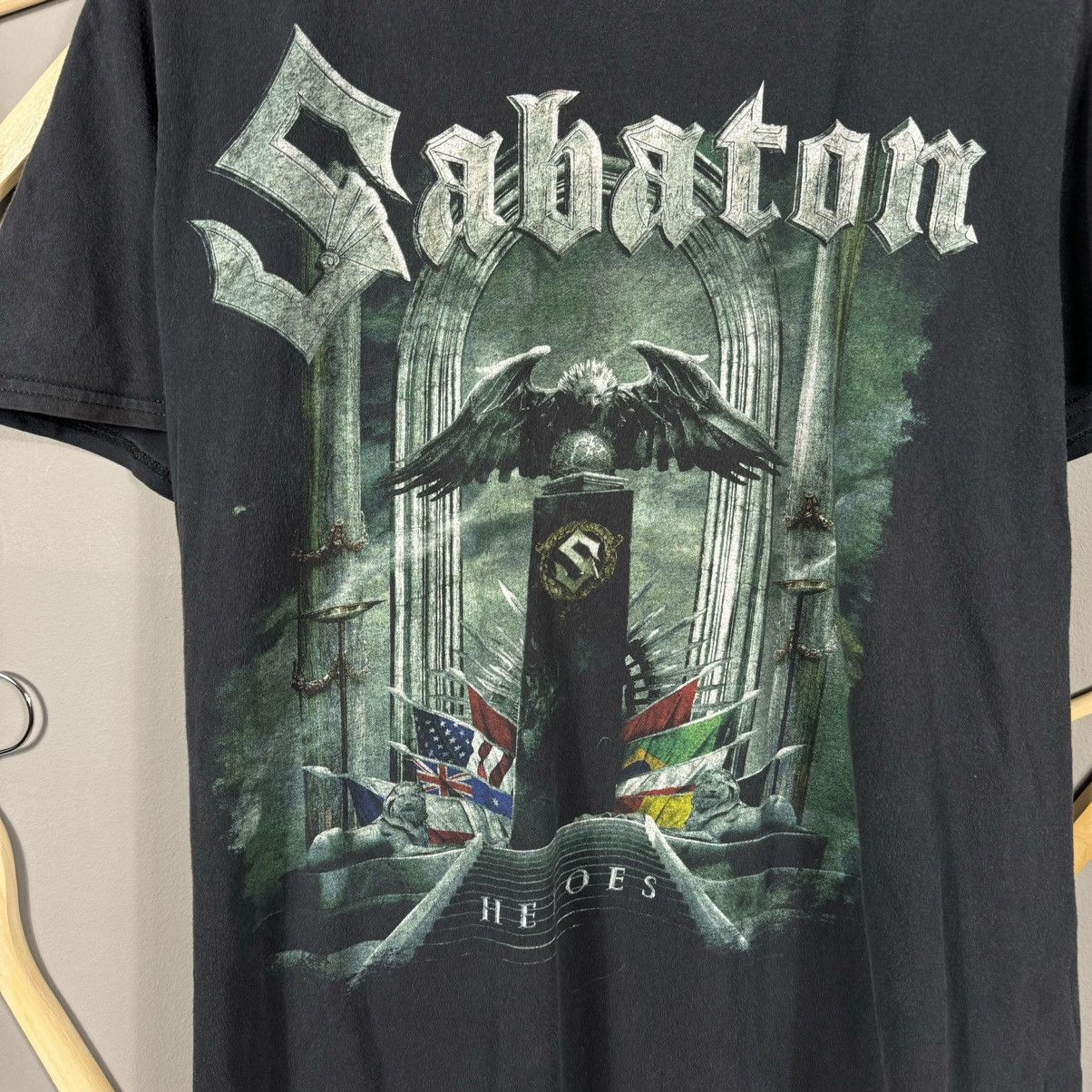 Band Tees × Vintage Sabaton To Hell And Back Heroes T-shirt Size US M / EU 48-50 / 2 - 4 Thumbnail