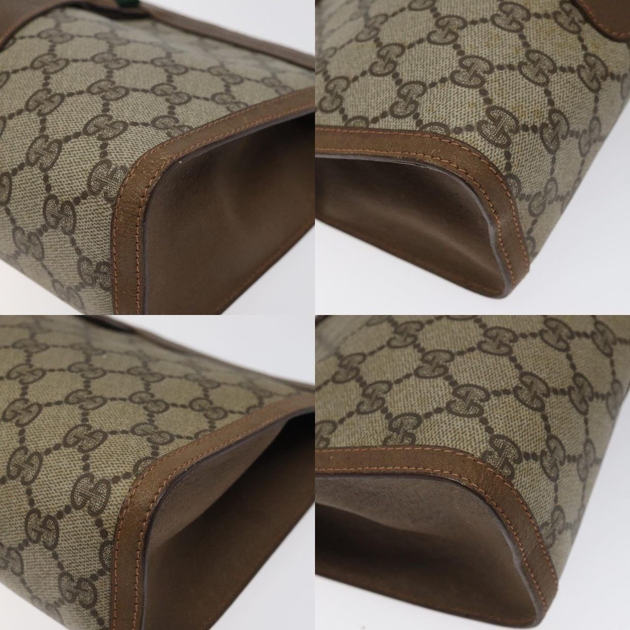 Gucci Gucci GG Supreme Web Clutch Bag Beige Size ONE SIZE - 14 Thumbnail