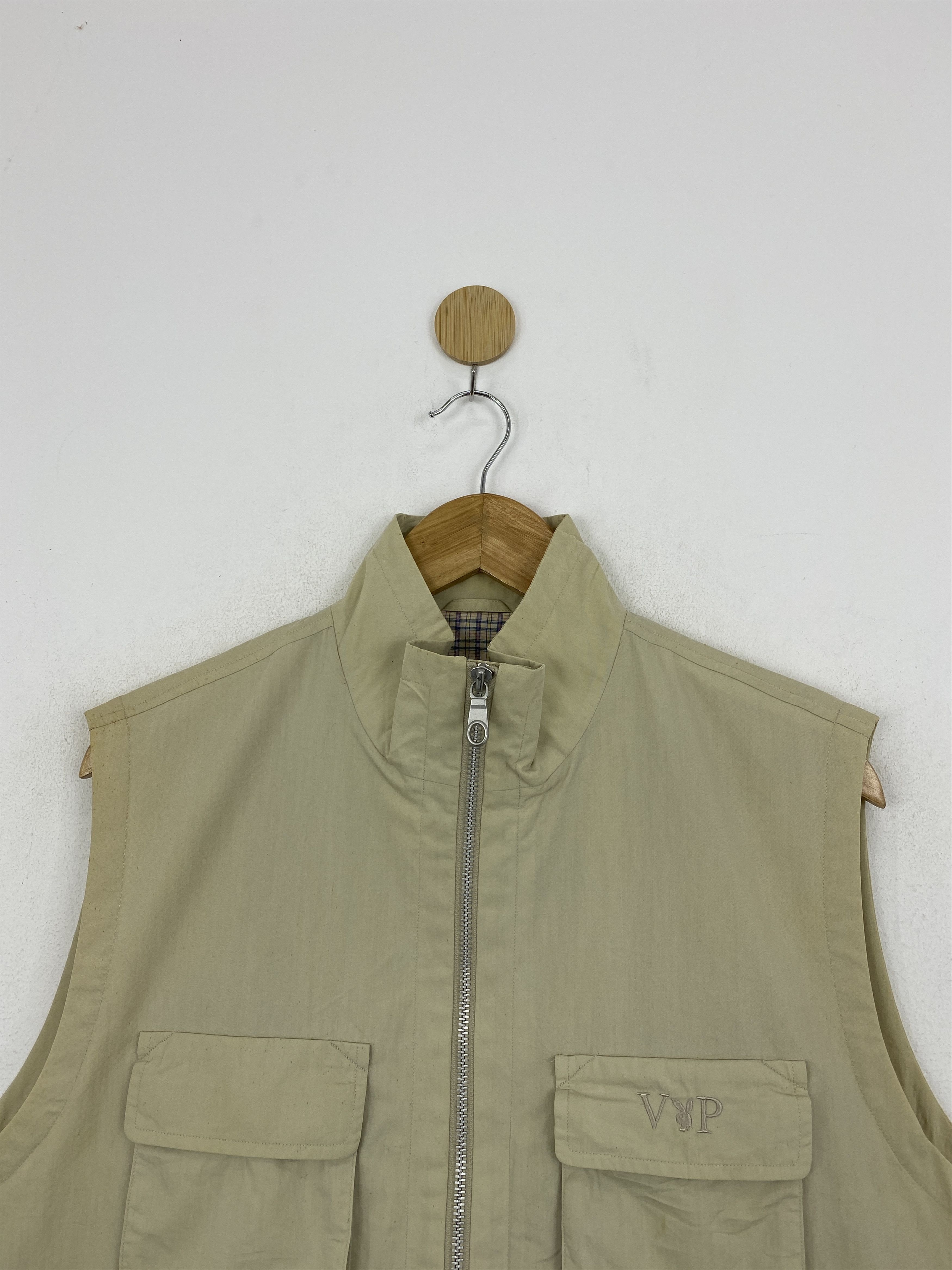 Playboy × Vintage Vintage Playboy VIP Zipper Multi Pocket Vest JA0106 Size US L / EU 52-54 / 3 - 3 Thumbnail