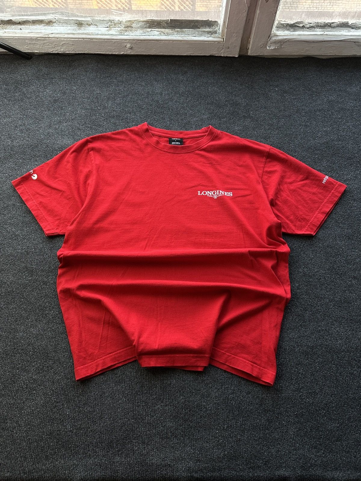 Longines LONGINES 🚨 LUXURY WATCH MEN TEE REITSPORT.CH LOGO Size US L / EU 52-54 / 3 - 1 Thumbnail