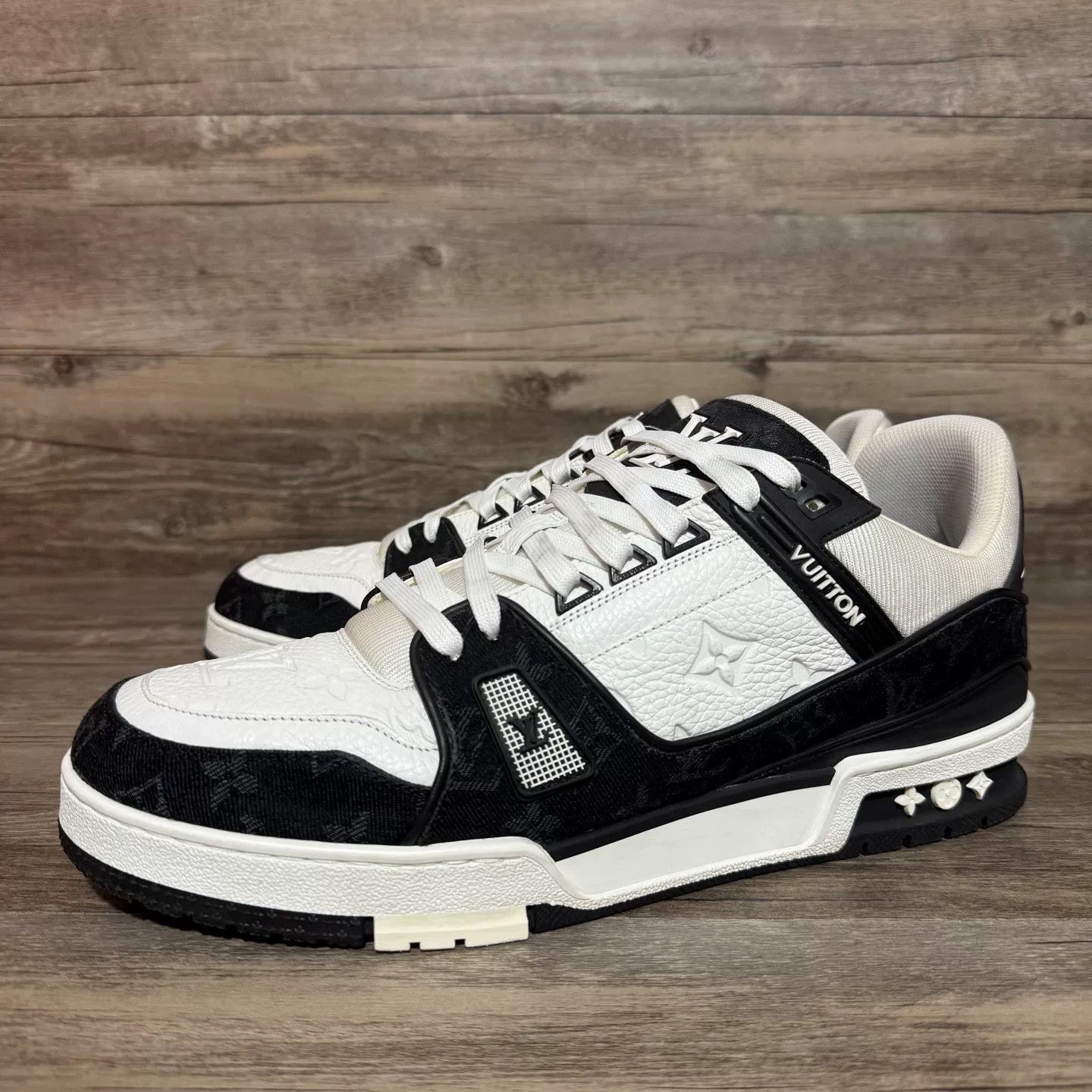 Louis Vuitton Louis Vuitton Training Denim Black Lowtop Sneakers 41 Men Size US 8.5 / EU 41-42 - 1 Thumbnail