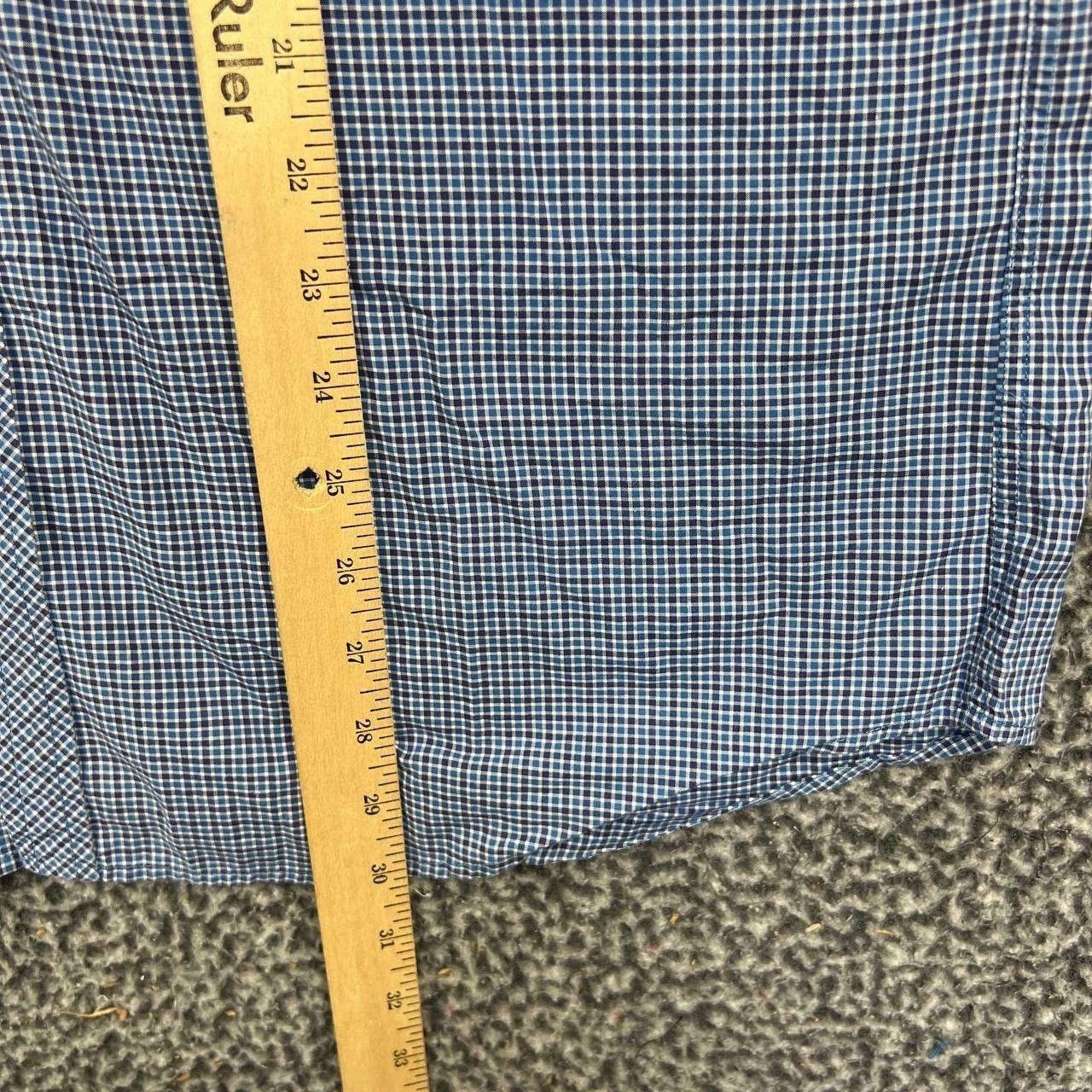 Lacoste Lacoste Button Up Shirt 40 Classic Fit Gingham Check Cotton Size US XXS / EU 40 - 3 Thumbnail