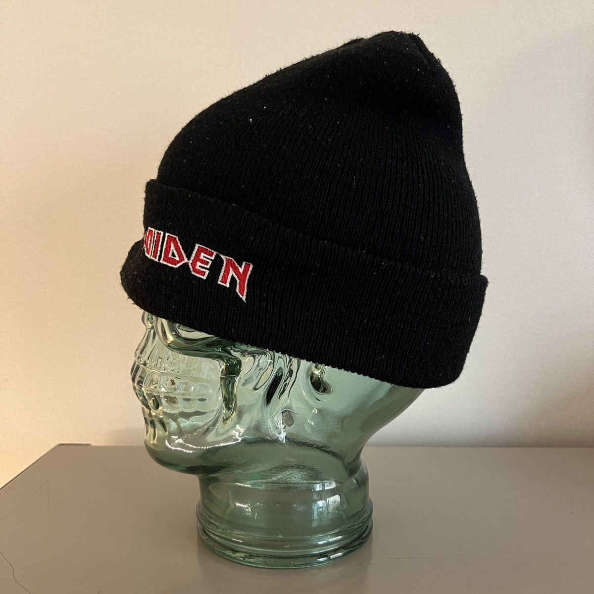 Other Vintage 90s IRON MAIDEN Band Logo Beanie Size ONE SIZE - 6 Thumbnail