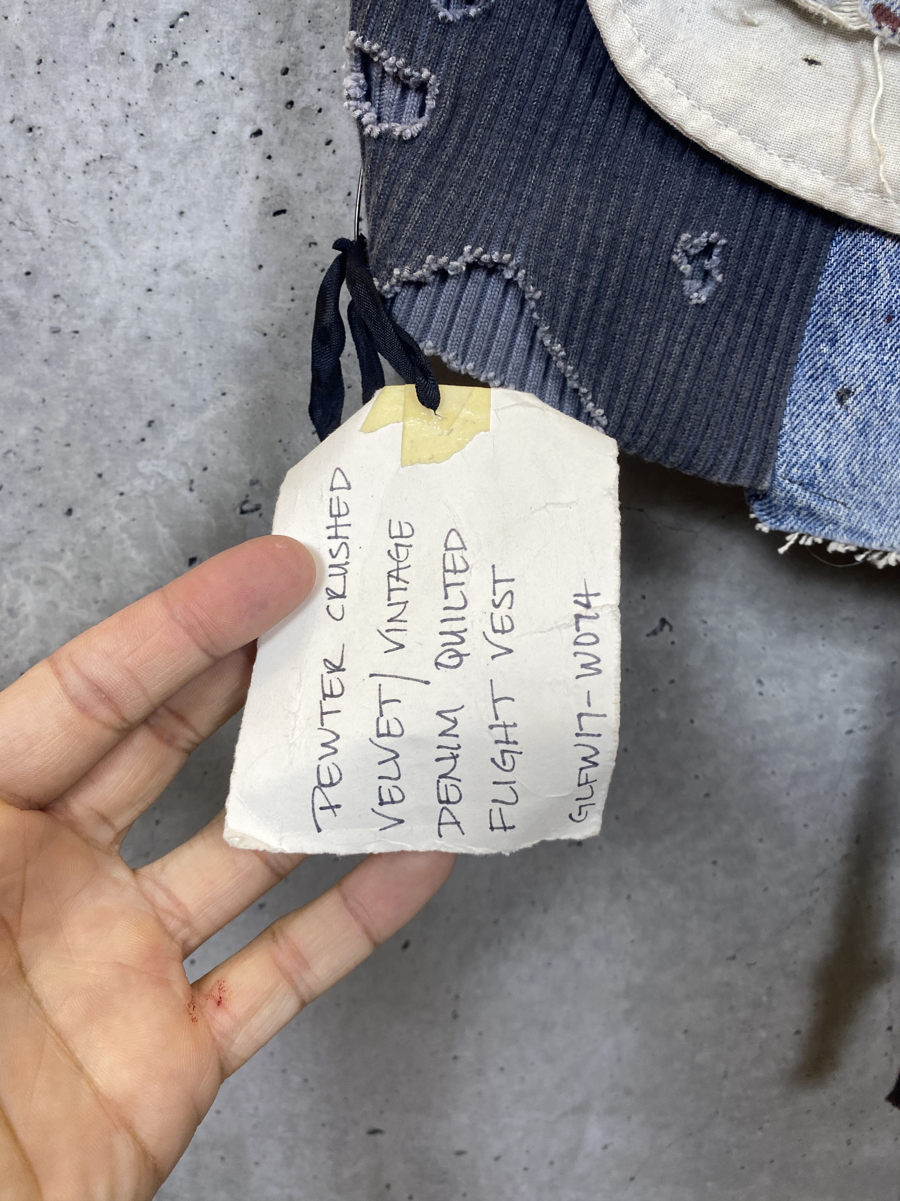 Greg Lauren Greg Lauren Sample Crushed Velvet Quilted Puffy Flight Vest Size US S / EU 44-46 / 1 - 5 Thumbnail