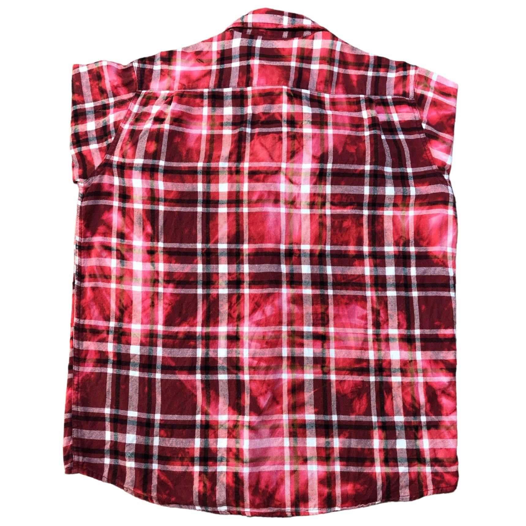 Wrangler VINTAGE Wrangler Long Sleeve Shirt Button Up Mens XL Acid Wash Tie Dye Red Plaid Flannel Size US XL / EU 56 / 4 - 3 Thumbnail