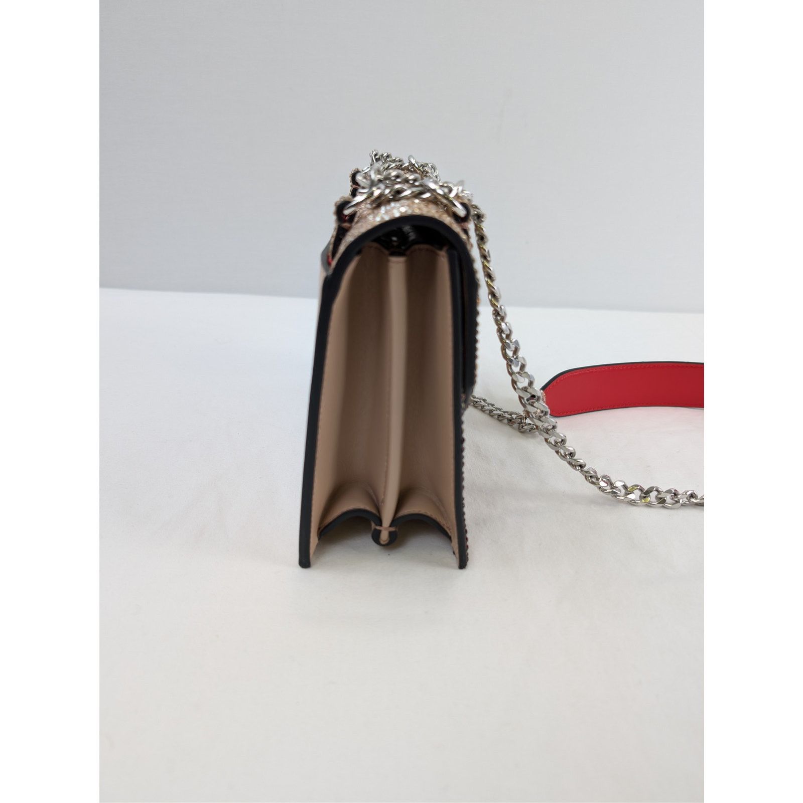 Christian Louboutin o1rshd1 Size: OS / Elisa Small VV/Strass Degrade Bag in Nude Size ONE SIZE - 9 Thumbnail