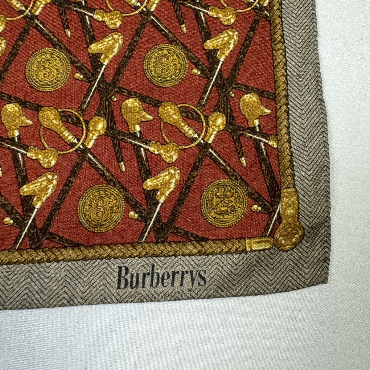 Burberry Vintage Burberrys Handkerchief, Pocket Square, Neck Scarf Size ONE SIZE - 4 Thumbnail