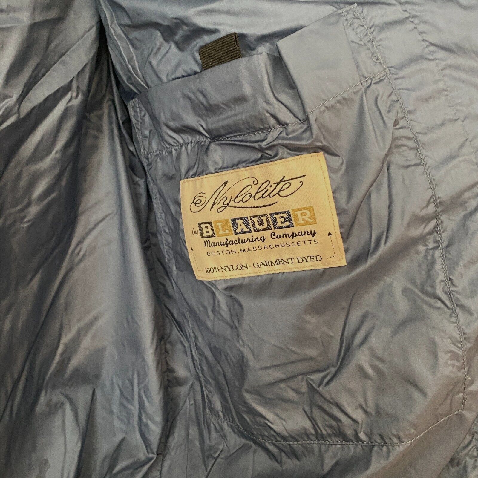 Other Blauer Nylolite Blue Gray Quilted Down Bomber Jacket Coat M Size M / US 6-8 / IT 42-44 - 4 Thumbnail