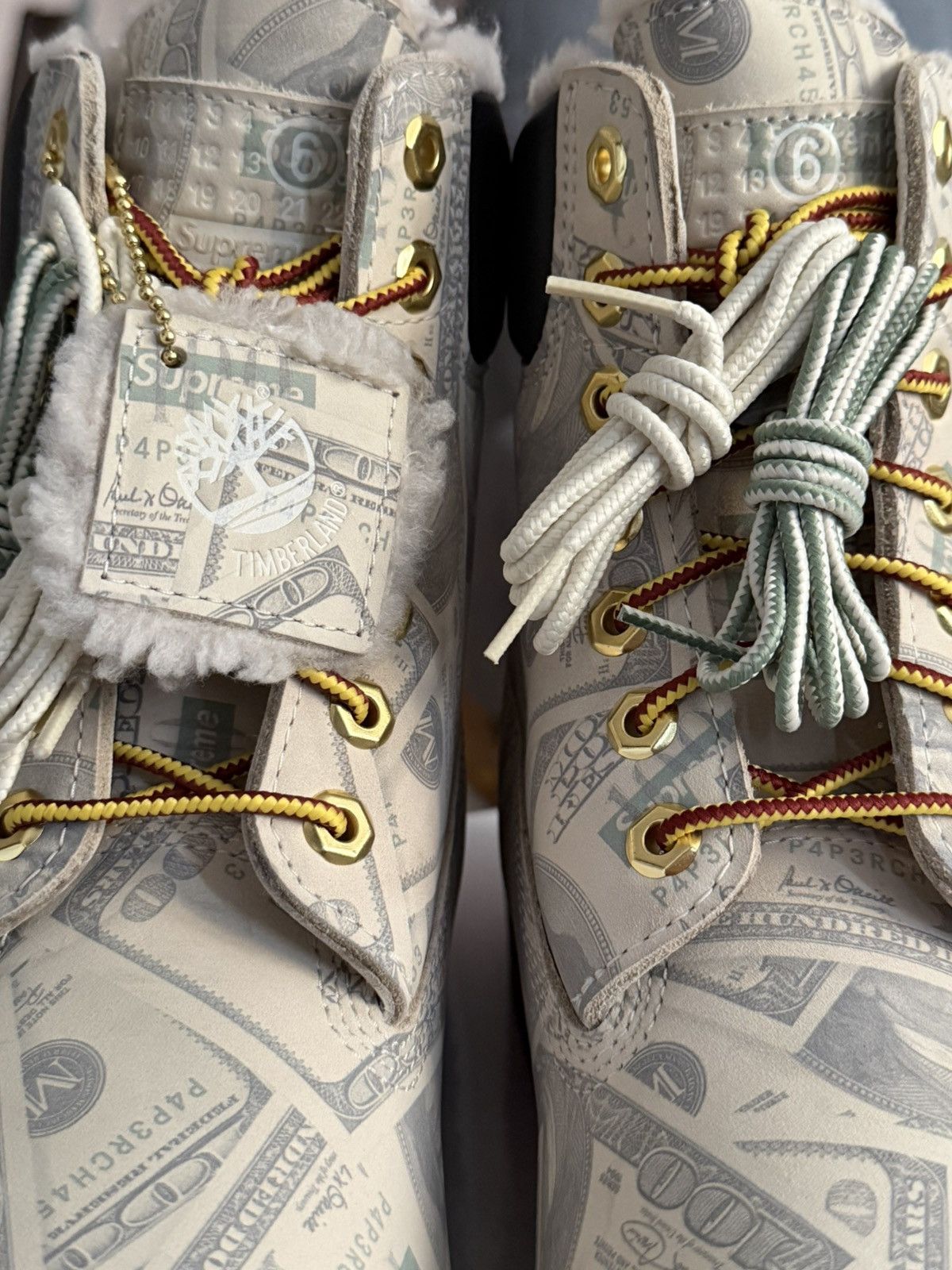 Maison Margiela × Supreme Maison Margiela X Supreme $100 Bills Timberland Size US 9 / EU 42 - 5 Thumbnail